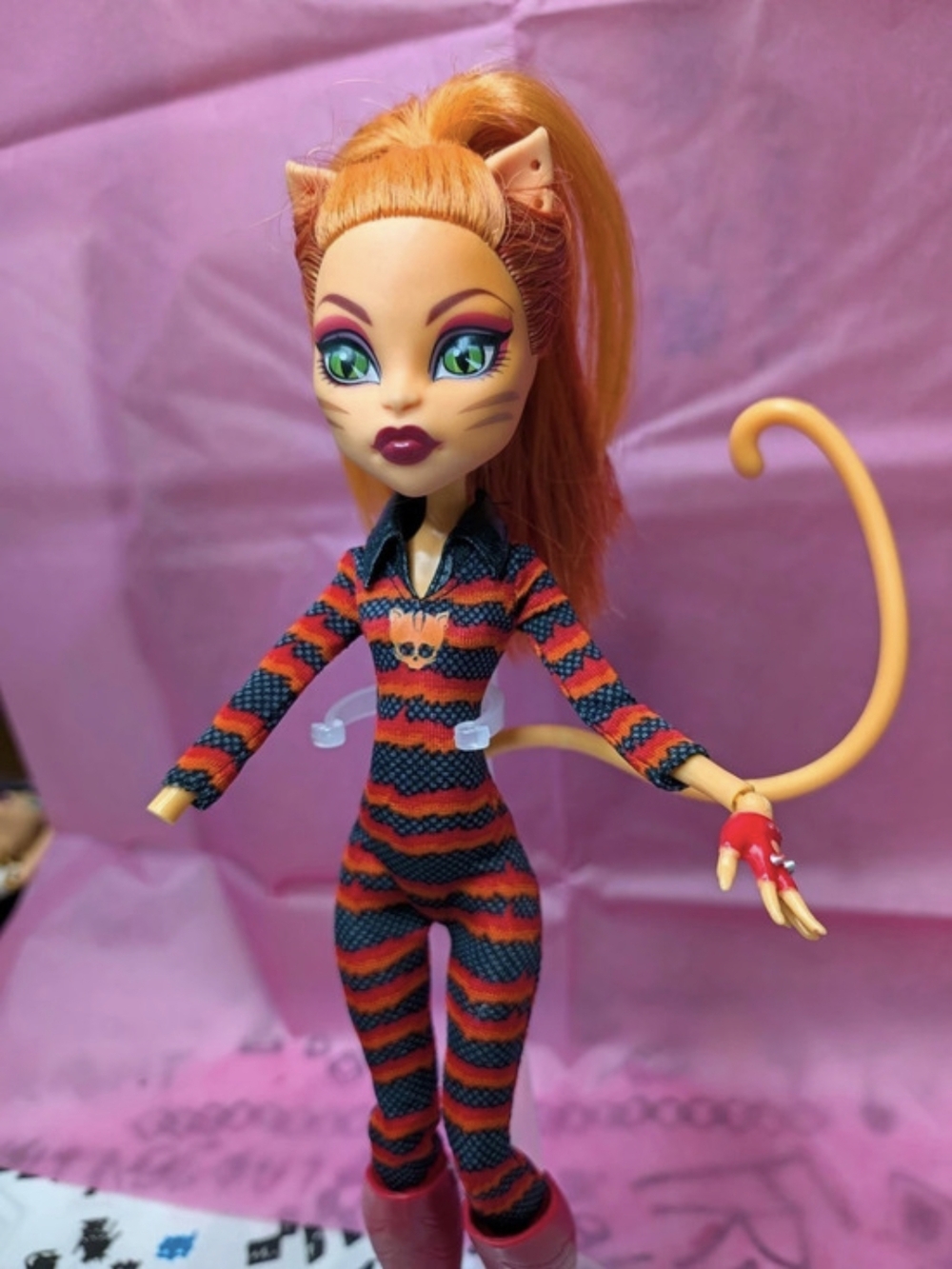 Mattel Monster High Power Ghouls Toralei Stripe as Cat Tastrophe Doll Cat